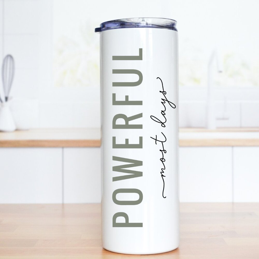 Affirmation Stainless Steel Tumbler, Custom Name (optional)